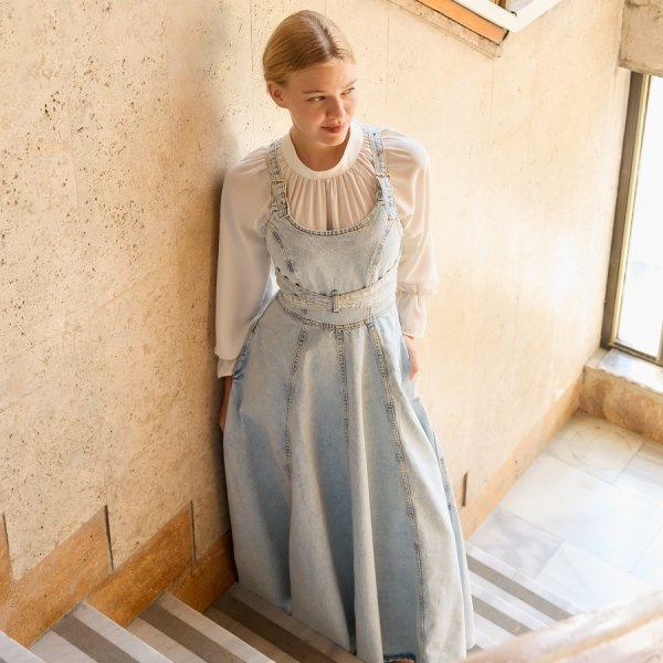 Light Blue Özel Tasarım Kot Jile X The Taste Of Things