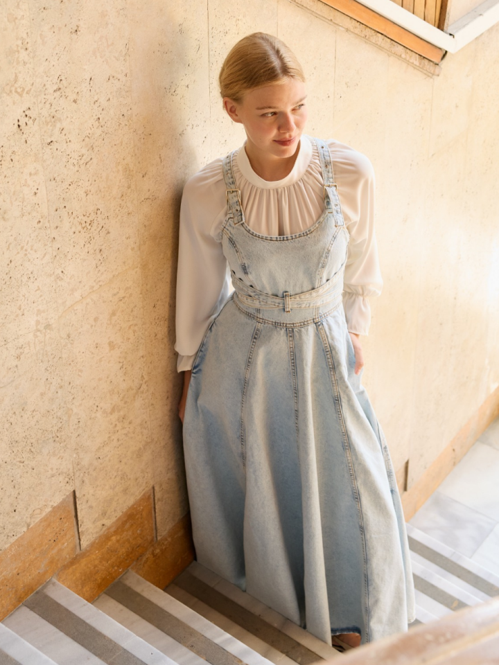 Light Blue Özel Tasarım Kot Jile X The Taste Of Things