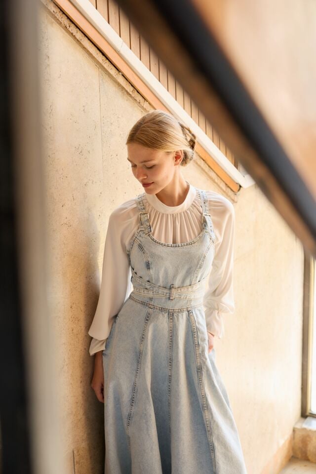 Light Blue Özel Tasarım Kot Jile X The Taste Of Things