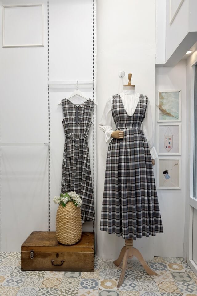 Gri Ekose Desenli Haven Jile