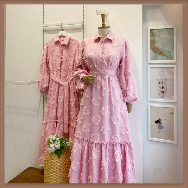 Pembe Püsküllü Sillage Elbise