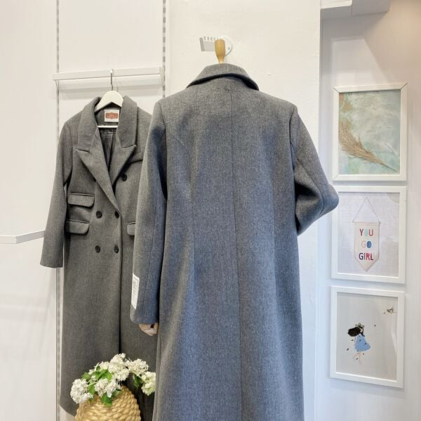 Gri Allegra Kaşe Kaban