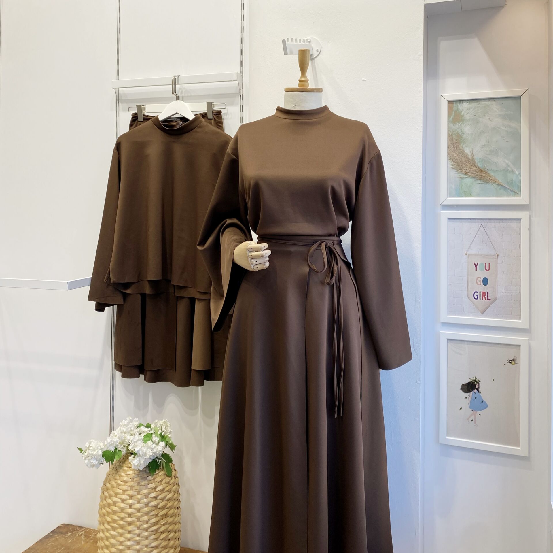 Kahverengi Anvelop Eklemeli Scuba Takım