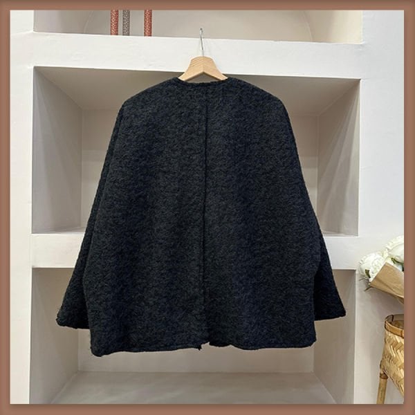 Siyah Bağcıklı Sandel Ceket