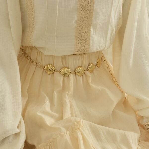 Deniz Kabuğu Motifli Zincir Kemer X The Taste Of Things