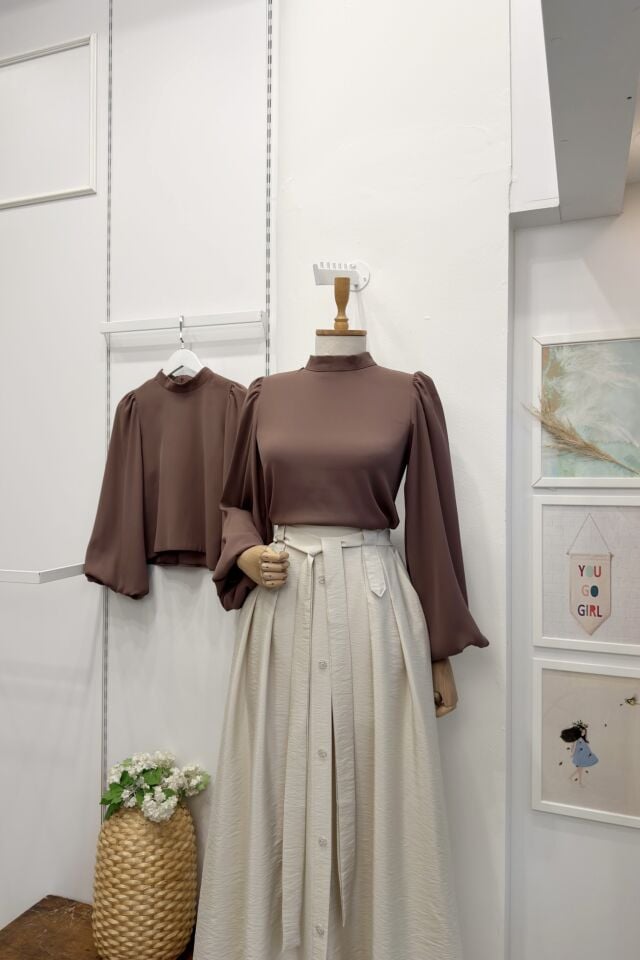 Kahverengi Liva Gömlek