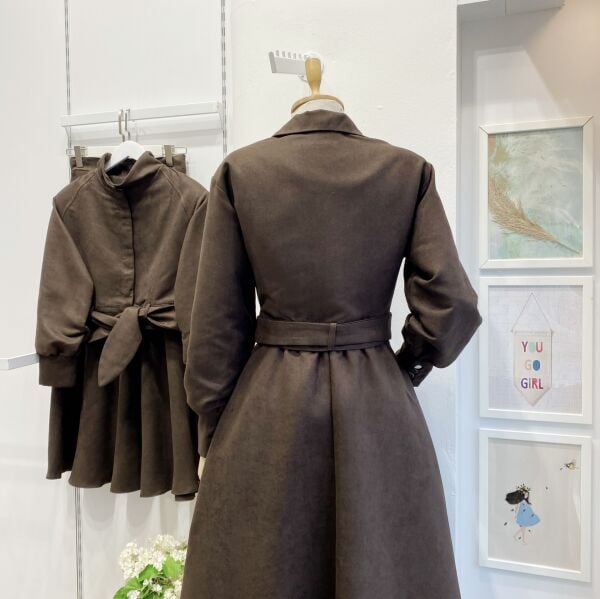 Acı Kahve Nubuk Kumaş Marigold Takım