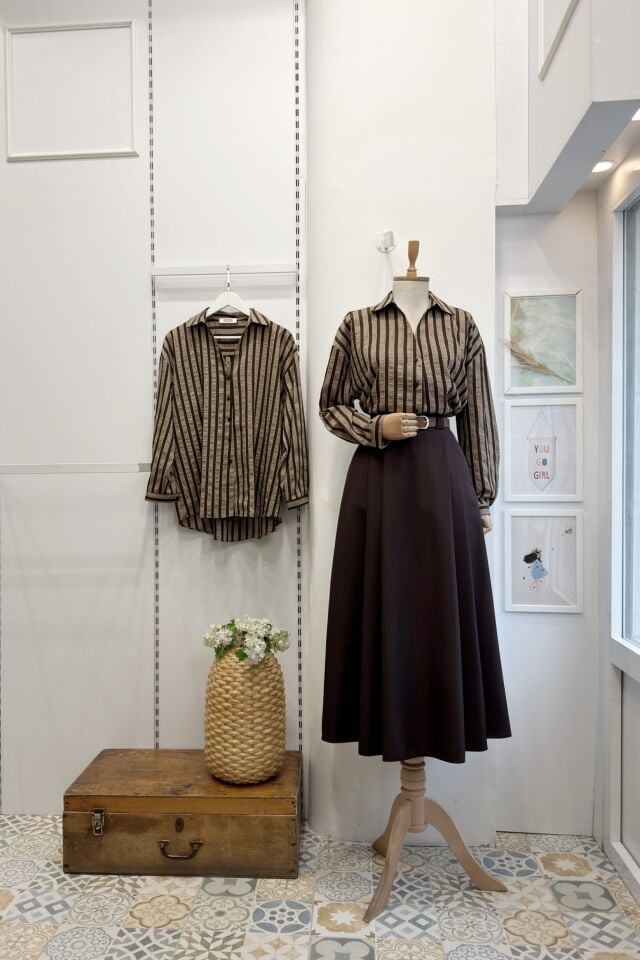 Acı Kahve Kemerli Arain Etek