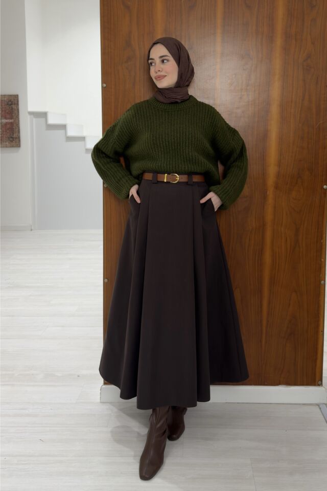 Acı Kahve Kemerli Arain Etek