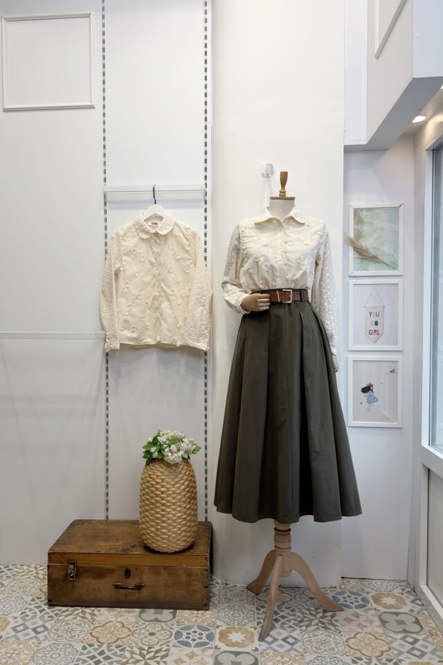 Haki Yeşili Almira Etek