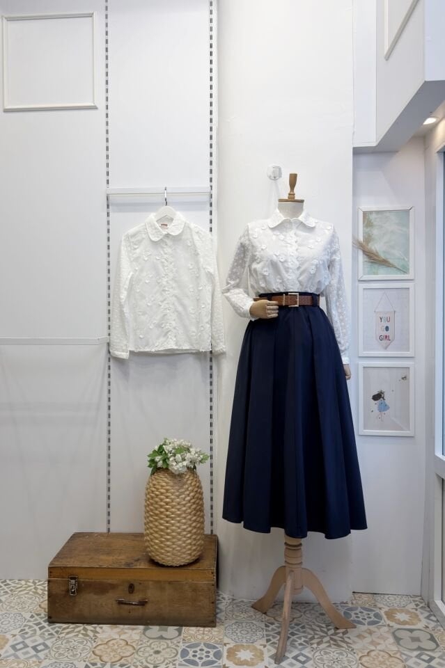 Lacivert Almira Etek