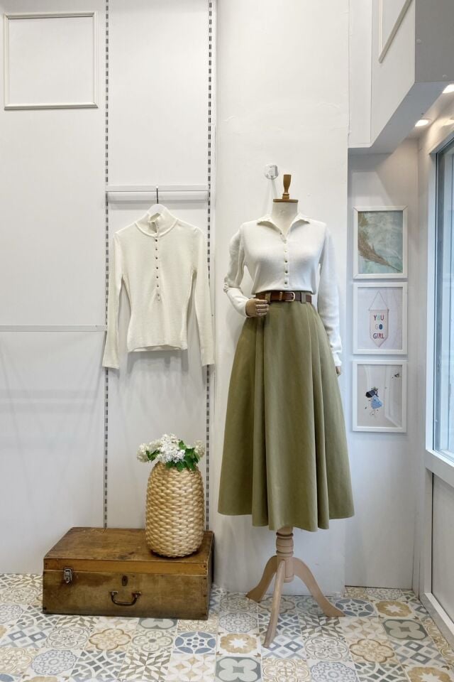 Yeşil Kemerli Arain Etek