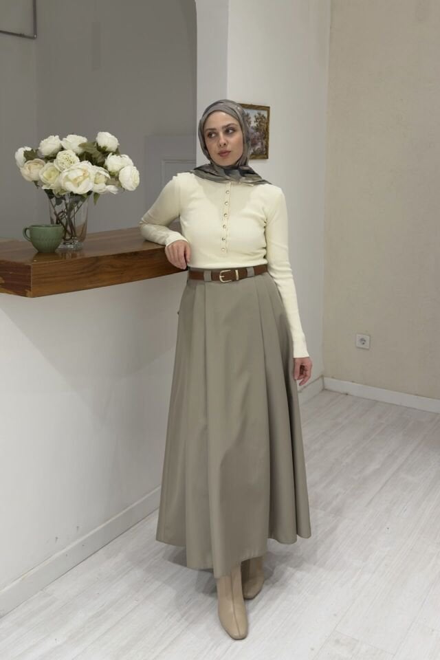 Yeşil Kemerli Arain Etek