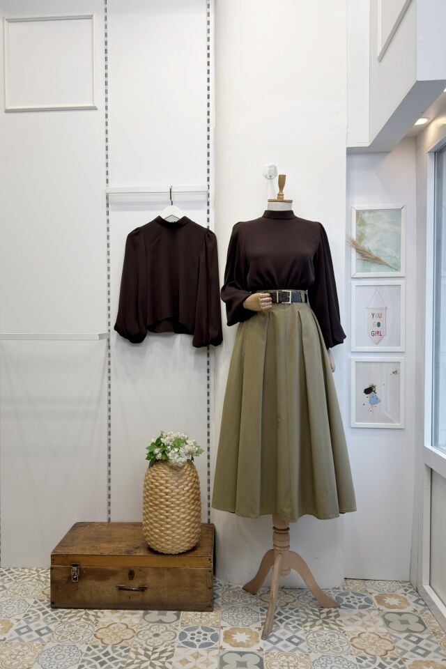 Çağla Yeşili Almira Etek