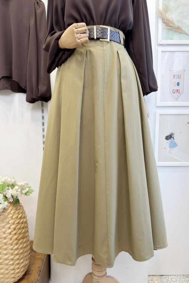 Çağla Yeşili Almira Etek