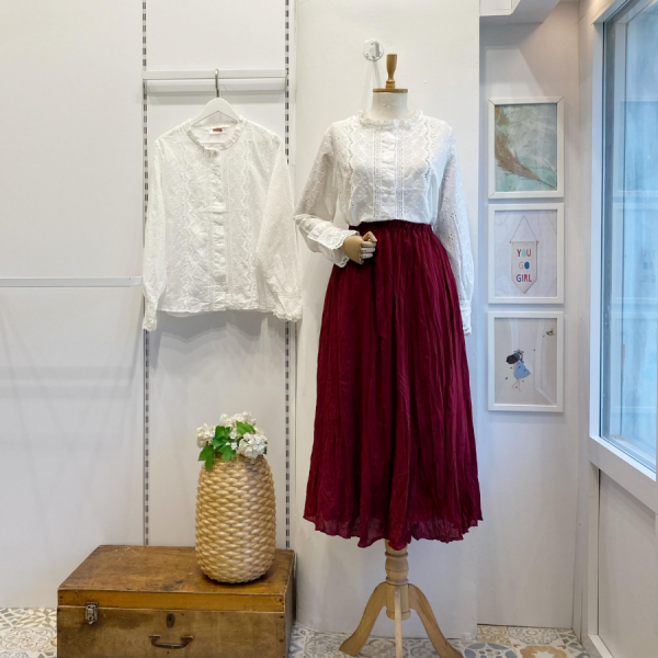 Beli Lastikli Bordo Vual Keten Etek