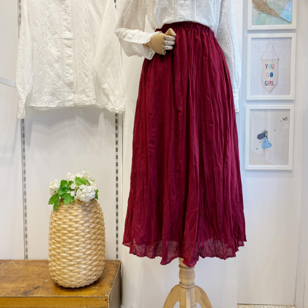 Beli Lastikli Bordo Vual Keten Etek