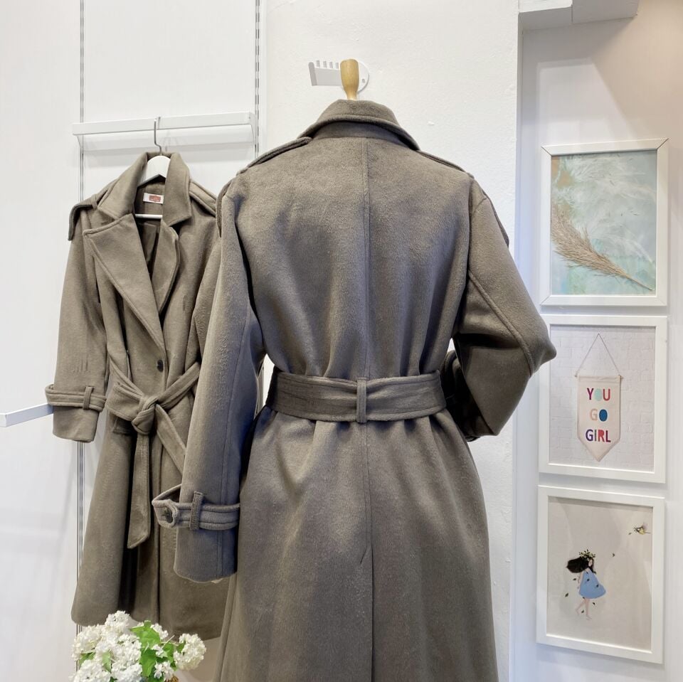 Koyu Vizon Nuance Tay Tüyü Kaban