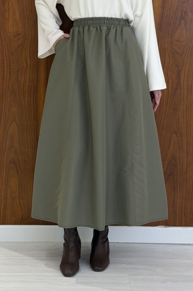 Beli Lastikli Çağla Yeşili Aven Etek