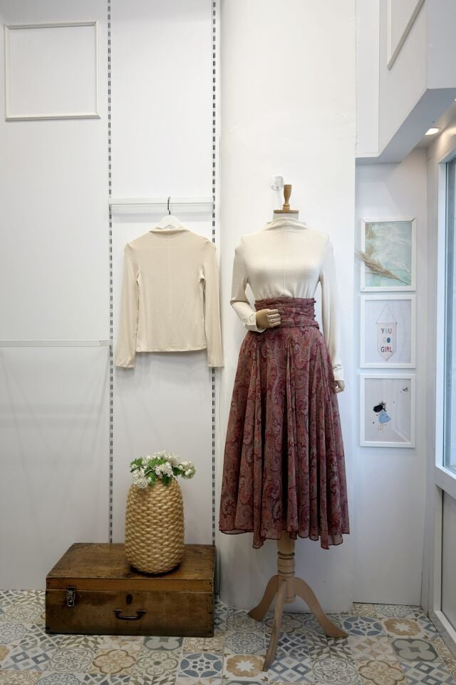 Bordo Bel Detaylı Tabitha Etek