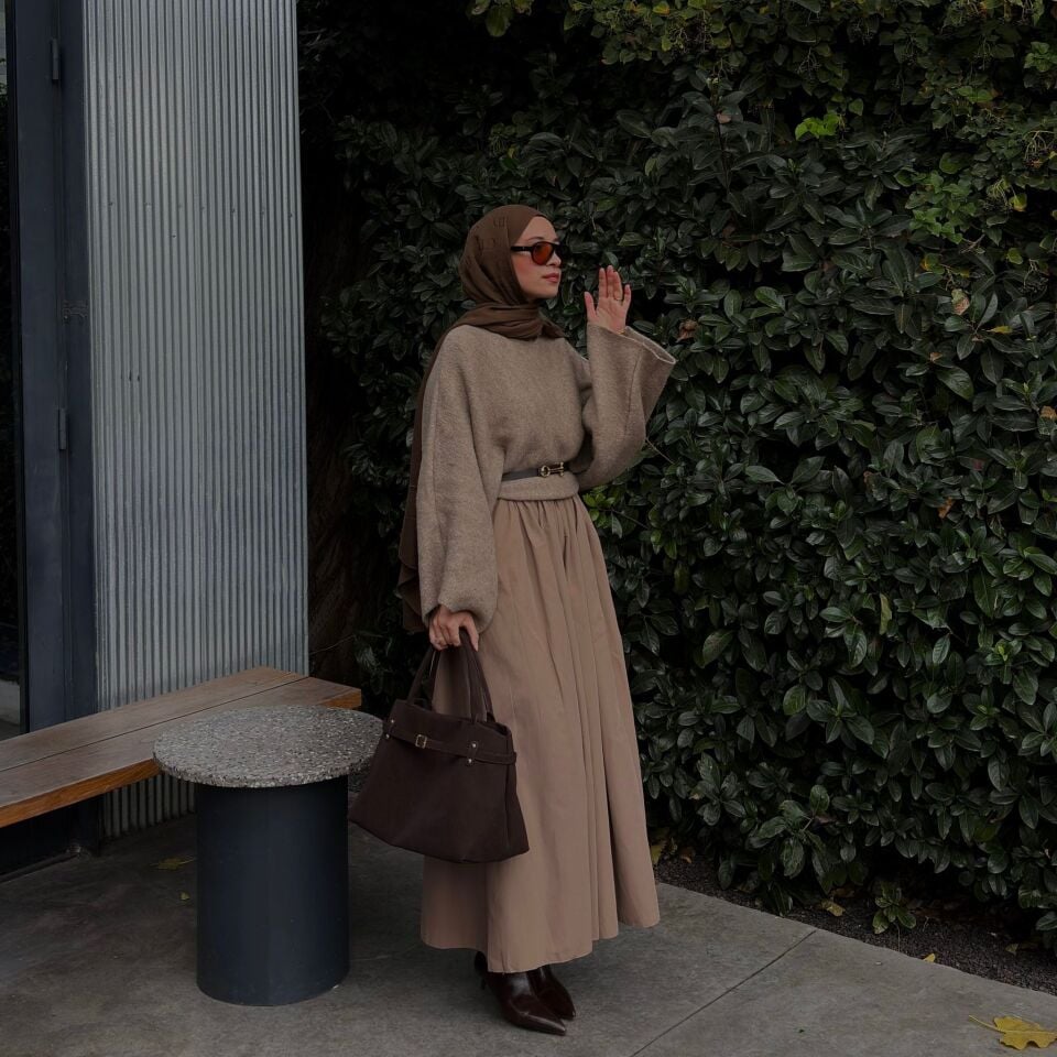 Faya Girls x Vizon Kemerli Sık Pileli Etek