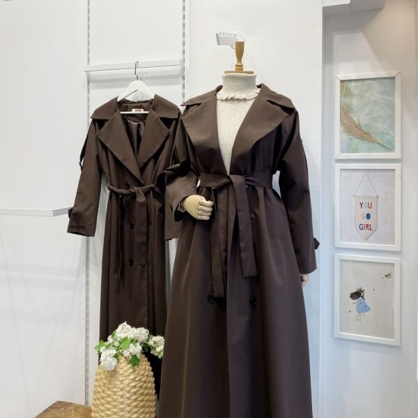 Acı Kahve Pardesü Model Trençkot