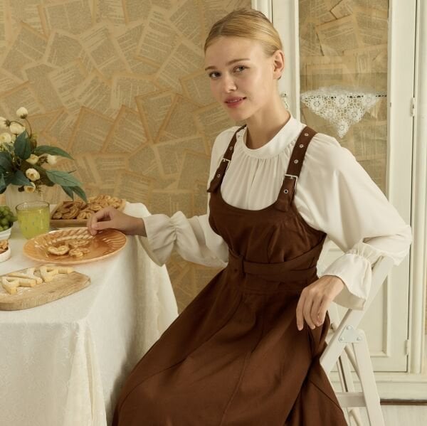 Acı Kahve Gabardin Kumaş Özel Tasarım Jile X The Taste Of Things