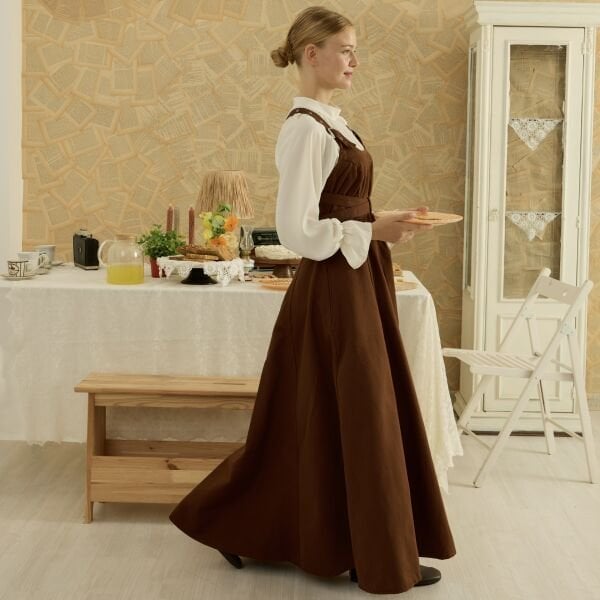 Acı Kahve Gabardin Kumaş Özel Tasarım Jile X The Taste Of Things