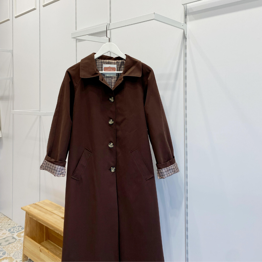 Acı Kahve Cavalier Düğmeli Trençkot