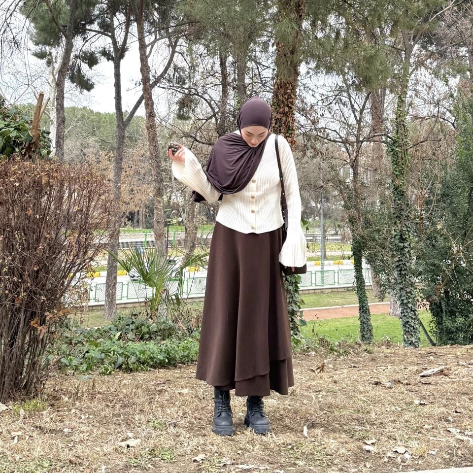 Faya Girls x Kemerli Acı Kahve Carezza Crep Etek