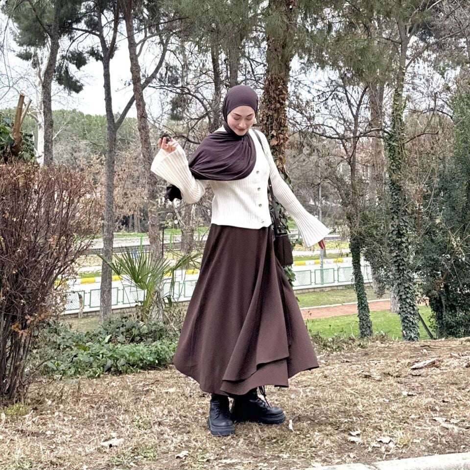 Faya Girls x Kemerli Acı Kahve Carezza Crep Etek