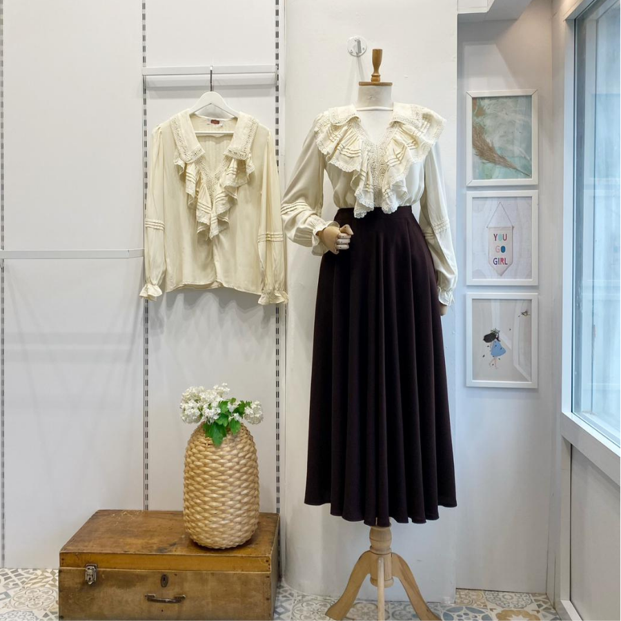 Acı Kahve İki Pileli Seren Etek