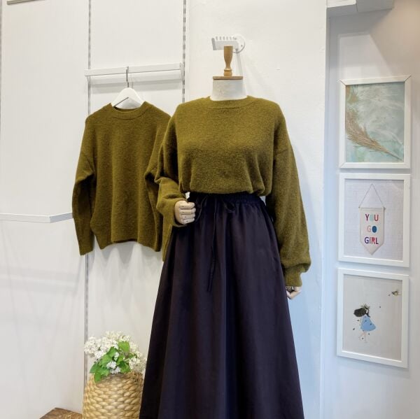 Yağ Yeşili Soline Kazak