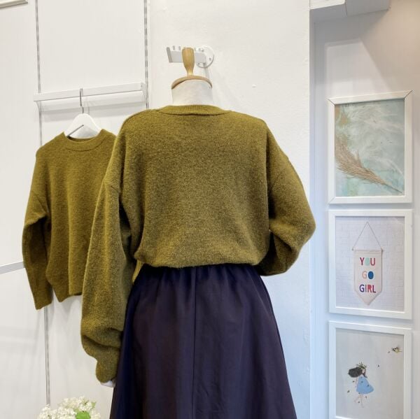 Yağ Yeşili Soline Kazak