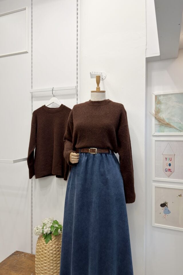 Kahverengi Soline Kazak