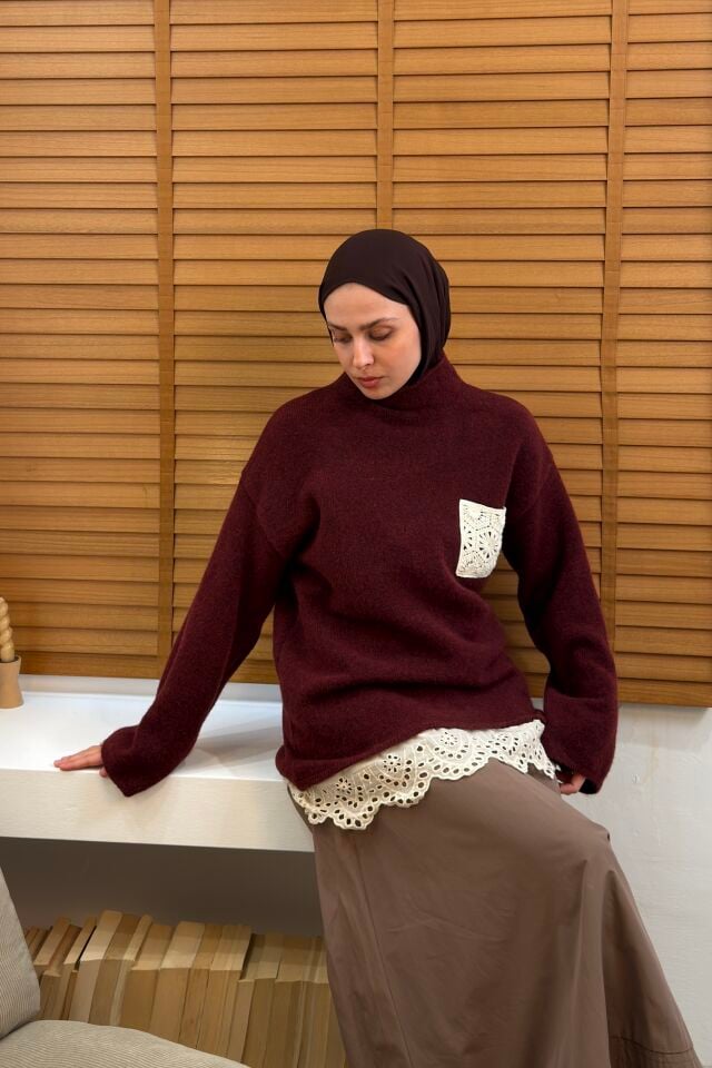 Bordo Aveline Fisto Triko Kazak
