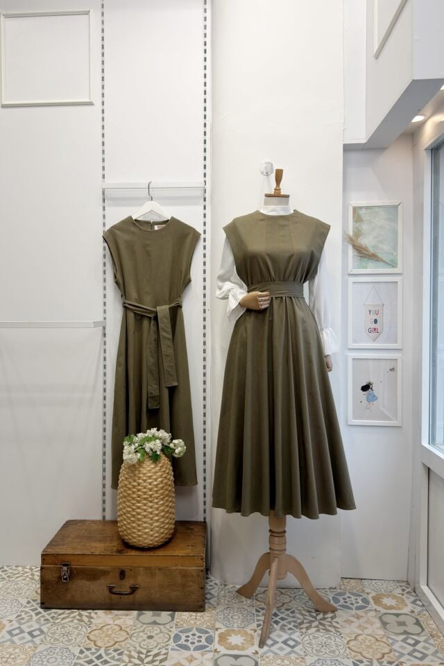 Çağla Yeşili Dikiş Detaylı Penny Kot Jile