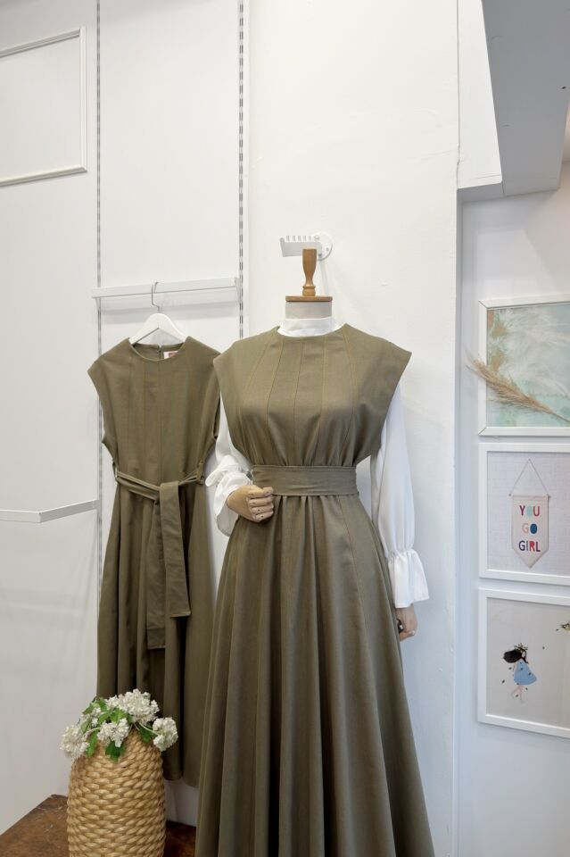 Çağla Yeşili Dikiş Detaylı Penny Kot Jile