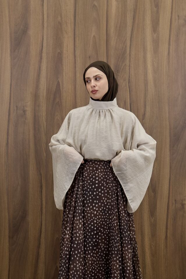 Vizon Şifon Velissa Bluz