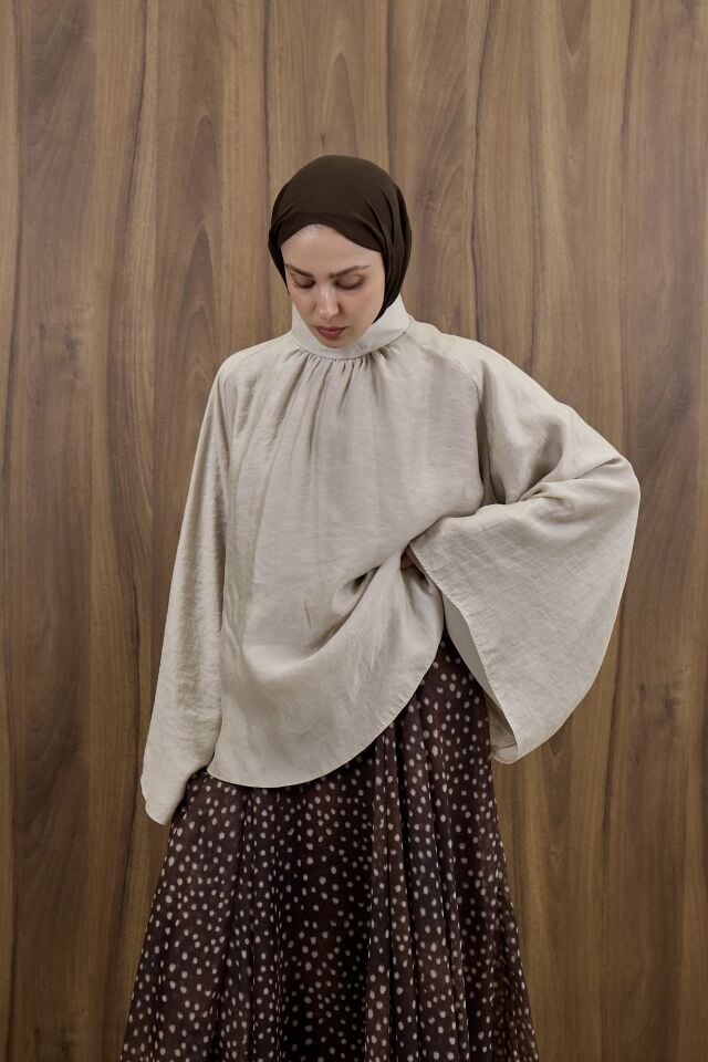 Vizon Şifon Velissa Bluz