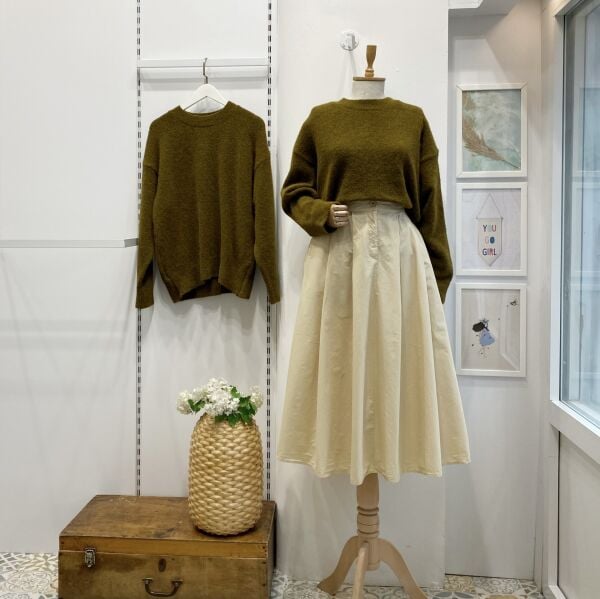 Butteryellow Poplin Kumaş Cinder Etek