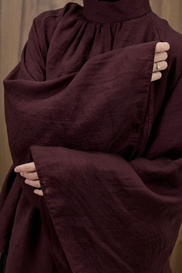 Bordo Şifon Velissa Bluz