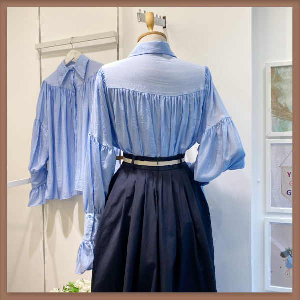 Mavi Robalı Alisia Gömlek