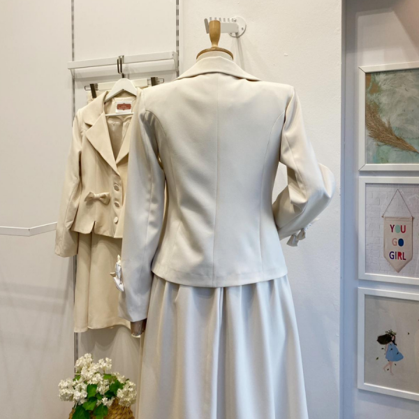 Kurdele Detaylı Krem Cordelia Takım