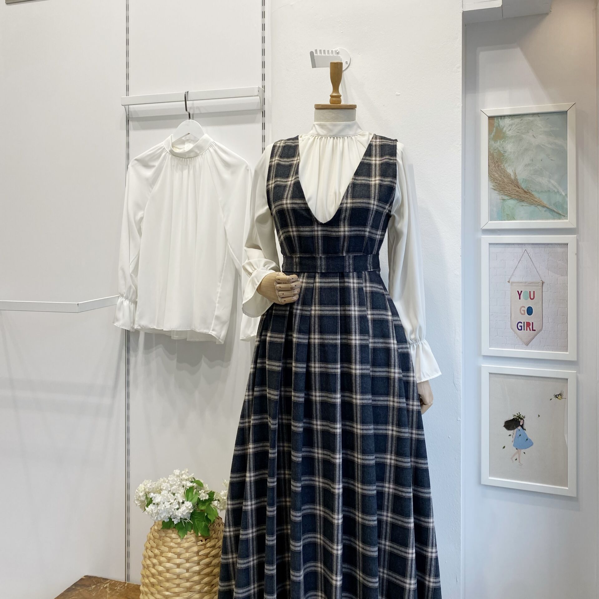 Siyah Ekose Desenli Haven Jile