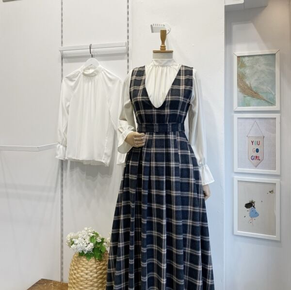 Siyah Ekose Desenli Haven Jile