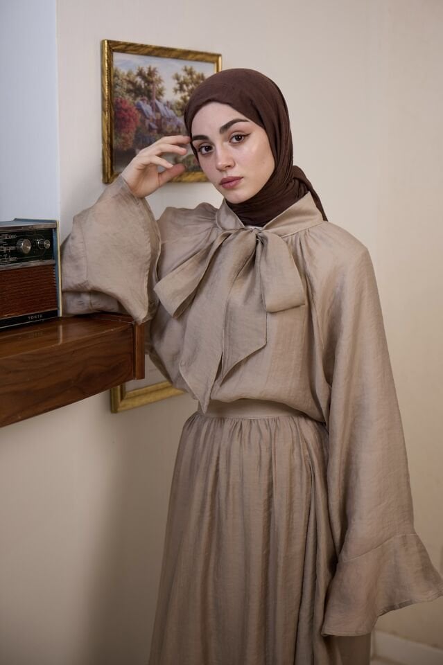 Vizon Kurdele Detaylı Şifon Takım