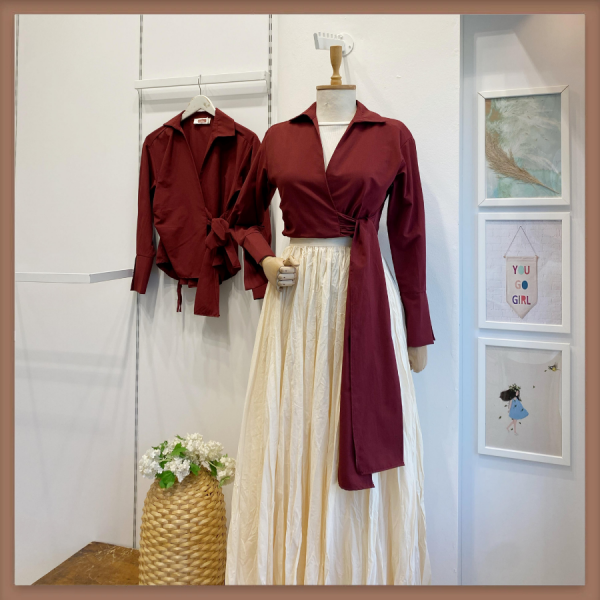 Bordo Anvelop Model Gömlek