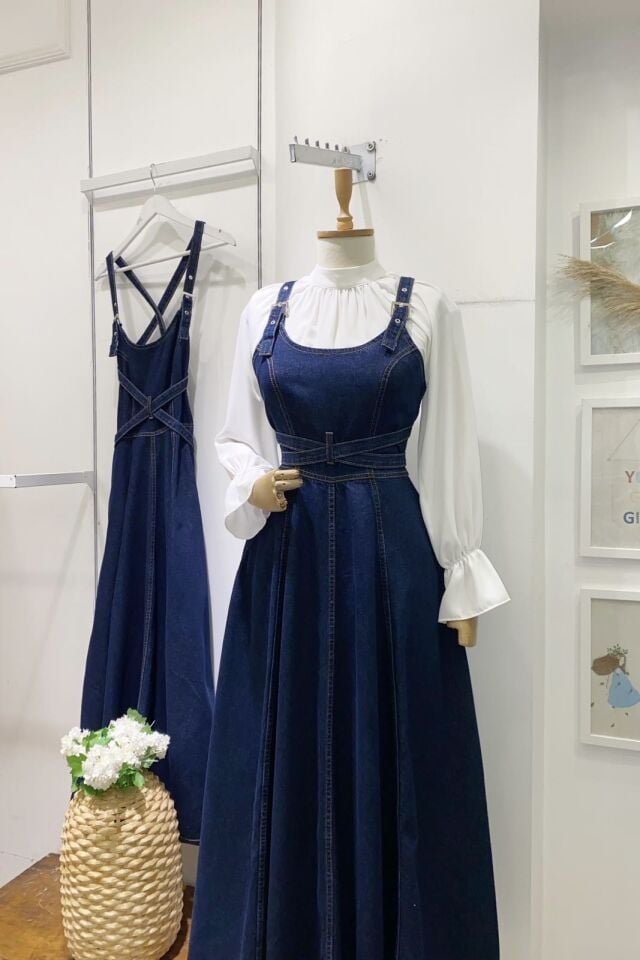 Uzun Model Özel Tasarım Kot Jile