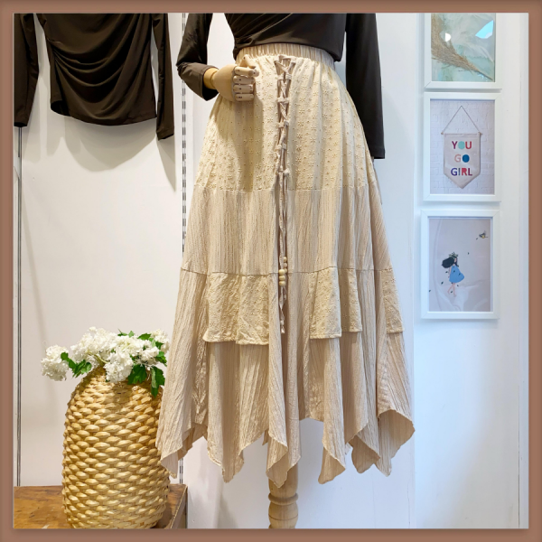 Camel Fisto Asimetrik Kesim Etek